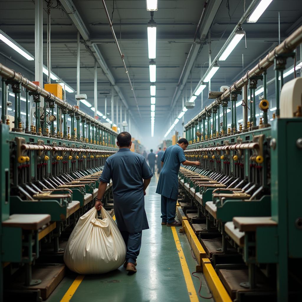 Pakistani Textile Factory Interior