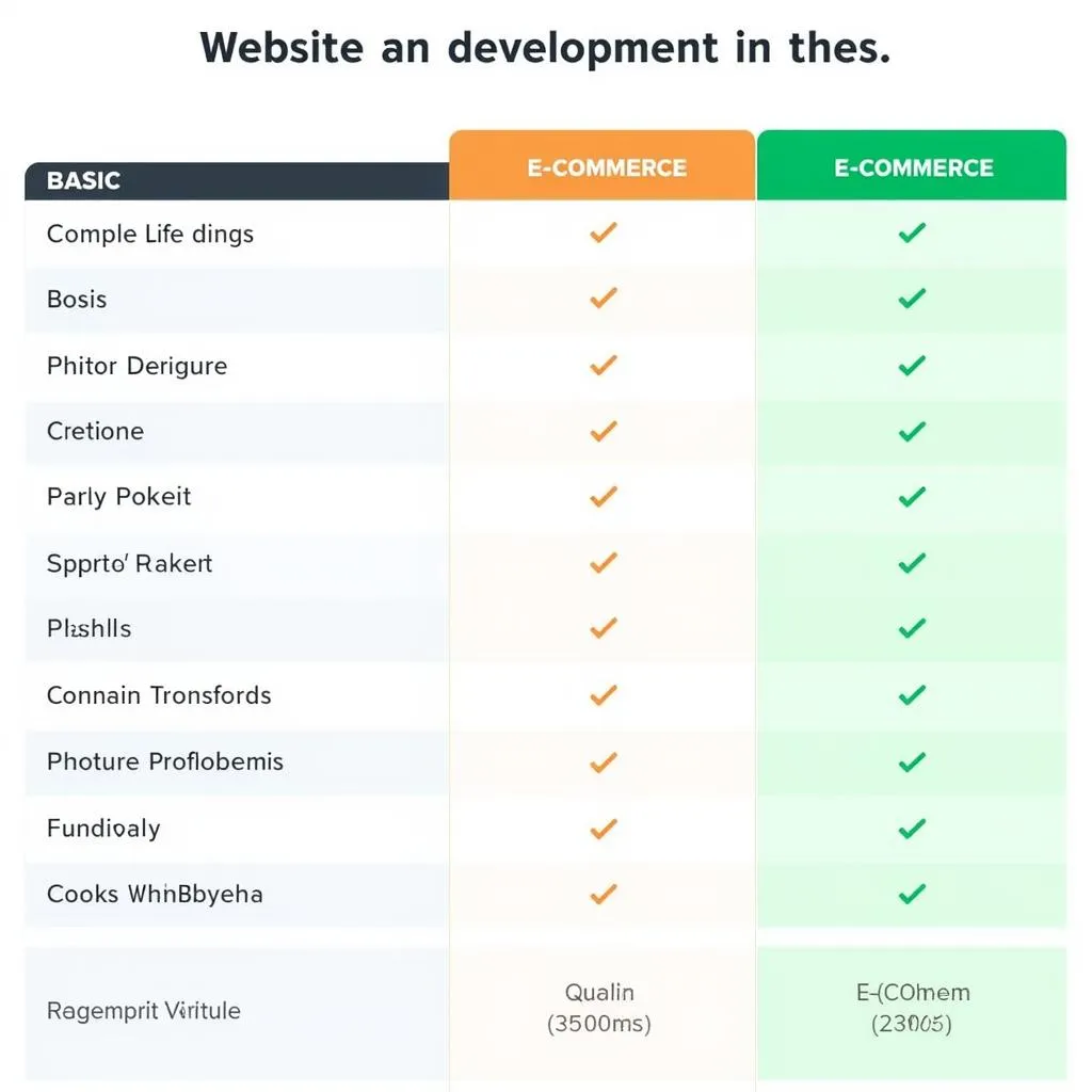 Website Development Price Comparison in Pakistan