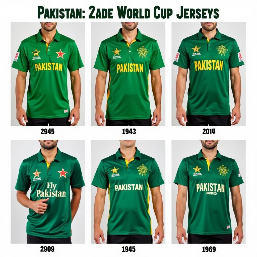 Evolution of Pakistan's World Cup Jerseys