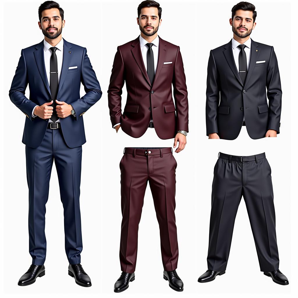 Various Styles of Pakistani 3 Piece Suits