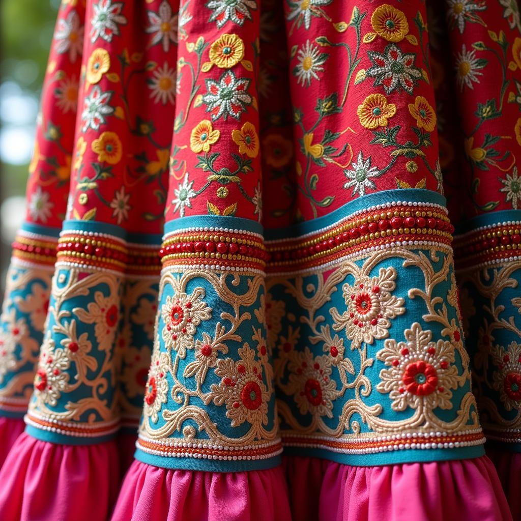 Cancan Skirt Fabric and Detail Options