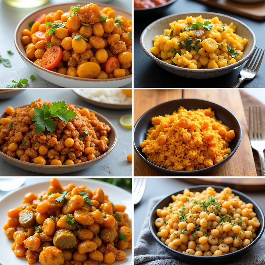 Pakistani dishes with chana