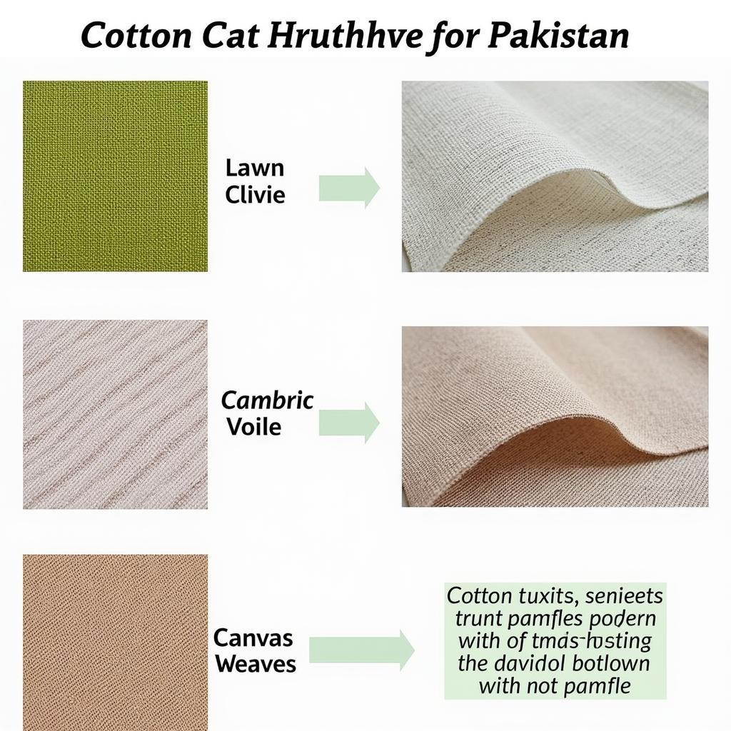 Variety of Pakistani Cotton Fabrics