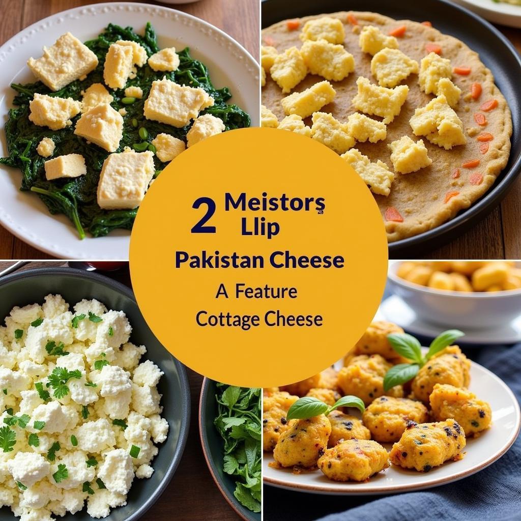 Popular Pakistani dishes incorporating cottage cheese