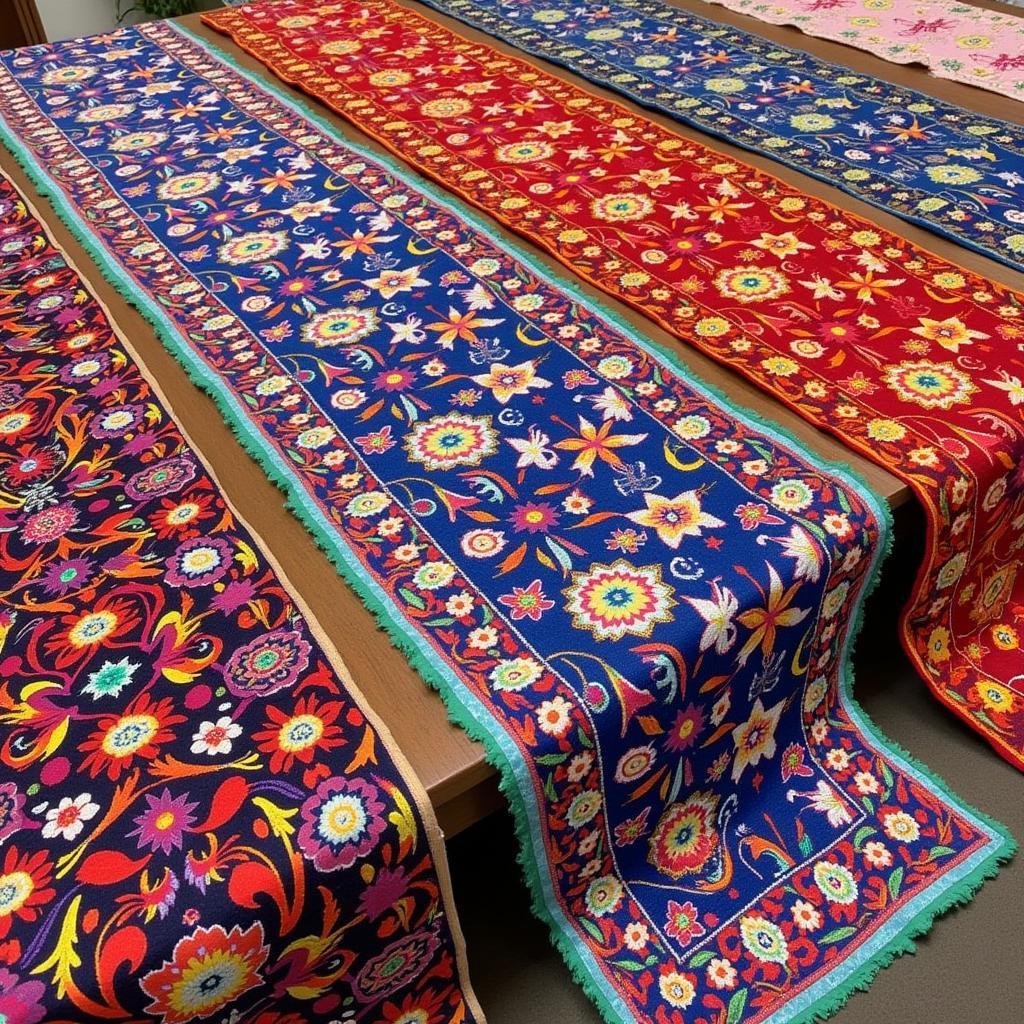 Pakistani Embroidered Table Runners Showcase Rich Textile Heritage