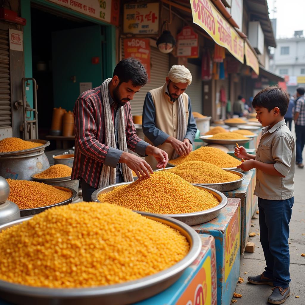 Pakistani Family Buying Dal