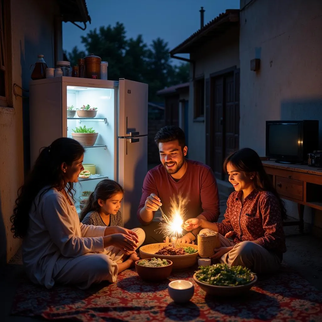 A Pakistani family enjoying the benefits of their 8kW solar system