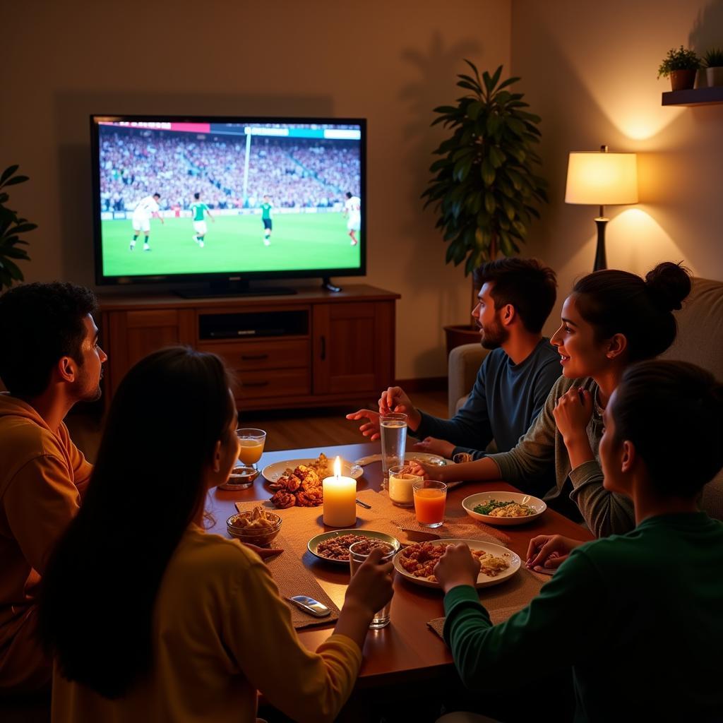 Pakistani Fans Celebrating World Cup Opening Ceremony