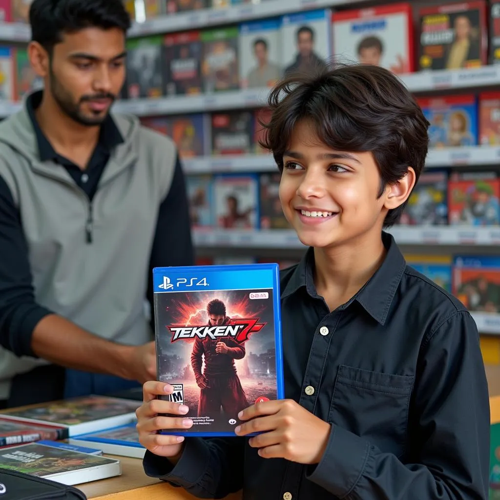 Pakistani gamer buying Tekken 7 PS4