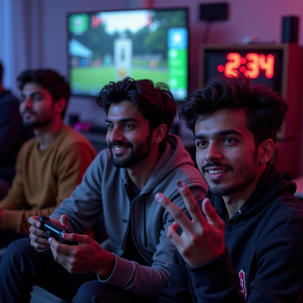 Pakistani Gamers Playing