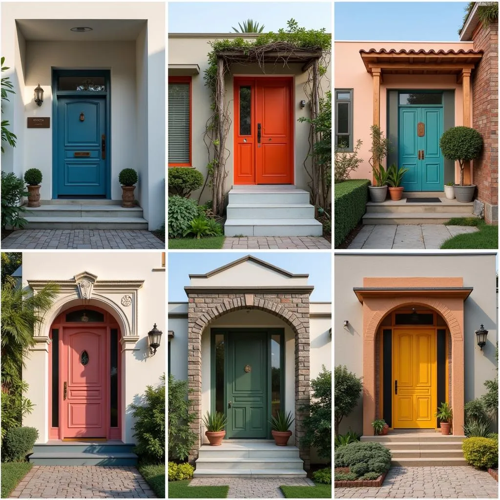 Pakistani Homes with Colourful Doors