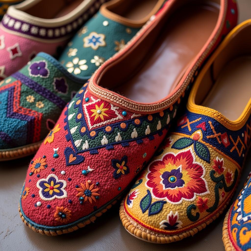 Traditional Pakistani Khussa Shoes