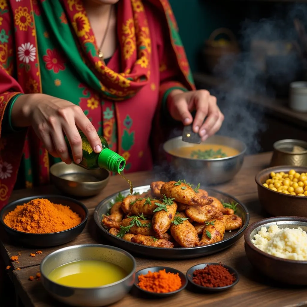 Cooking in a Pakistani Kitchen