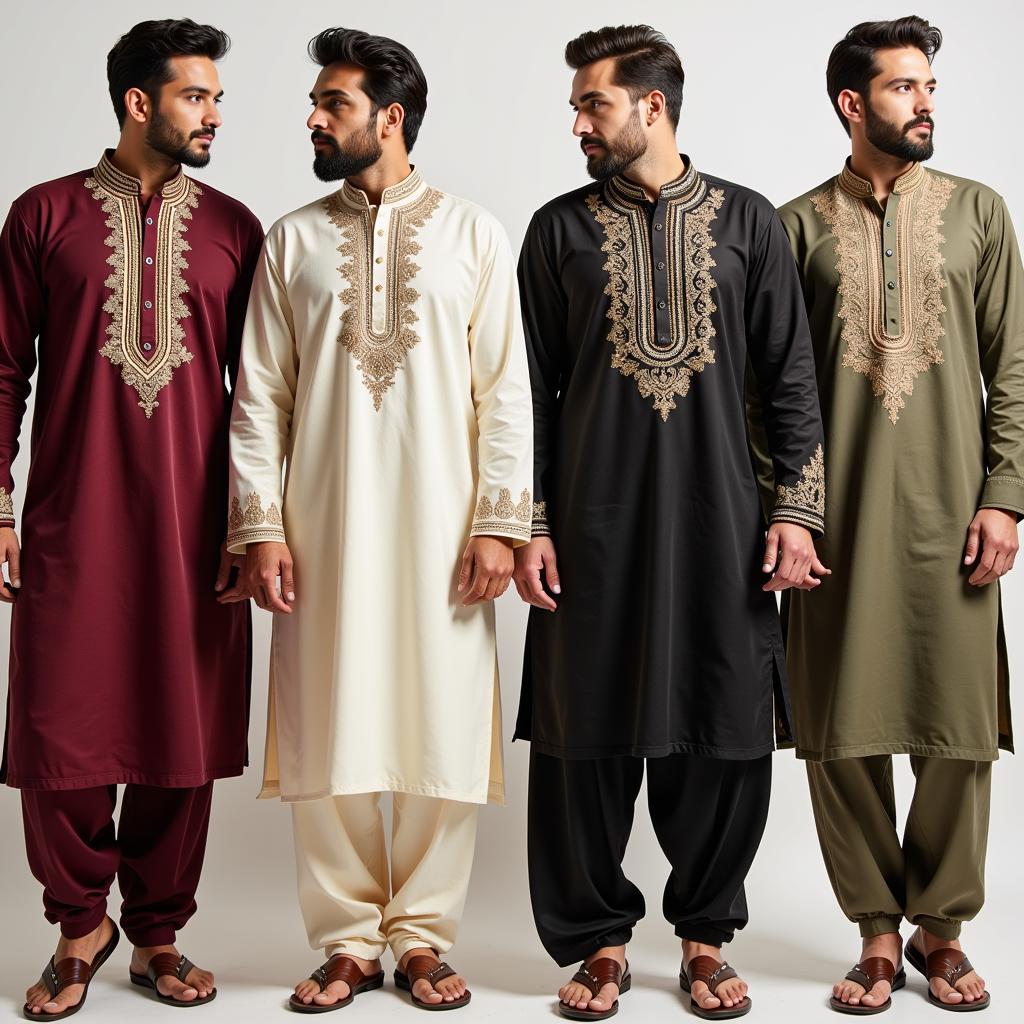 Pakistani Men in Traditional Wear