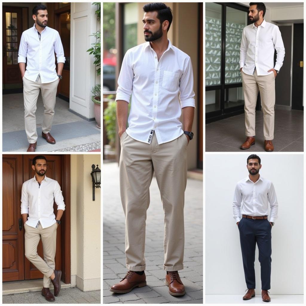 Pakistani Men in Stylish Linen Pants