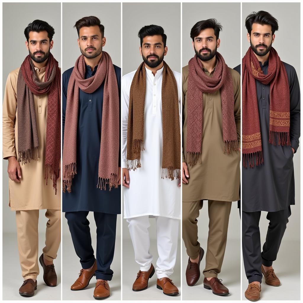 Men Sporting Shawls in Pakistan