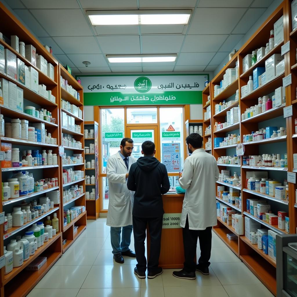 Interior of a Pakistani Pharmacy