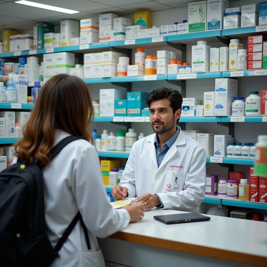 Interior of a Pakistani Pharmacy