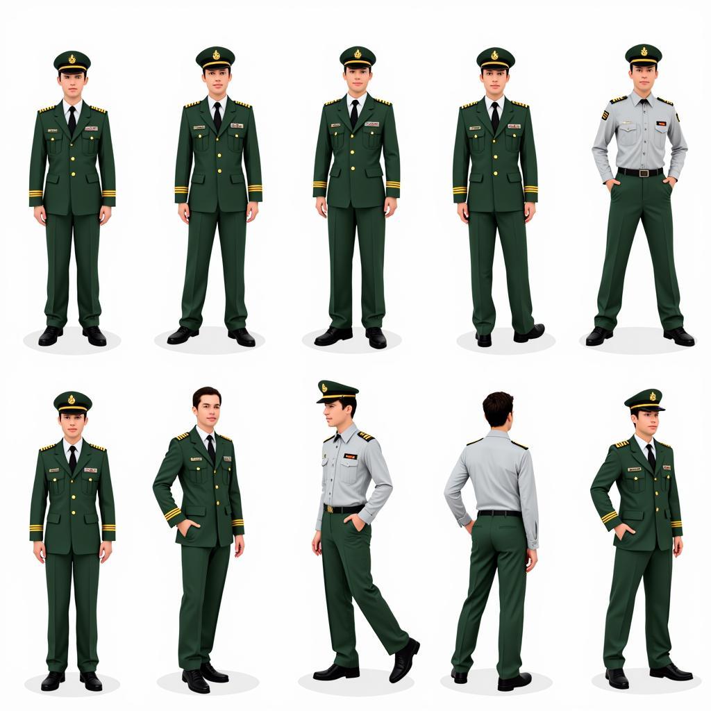 Pakistani Pilot Uniform Components and Variations