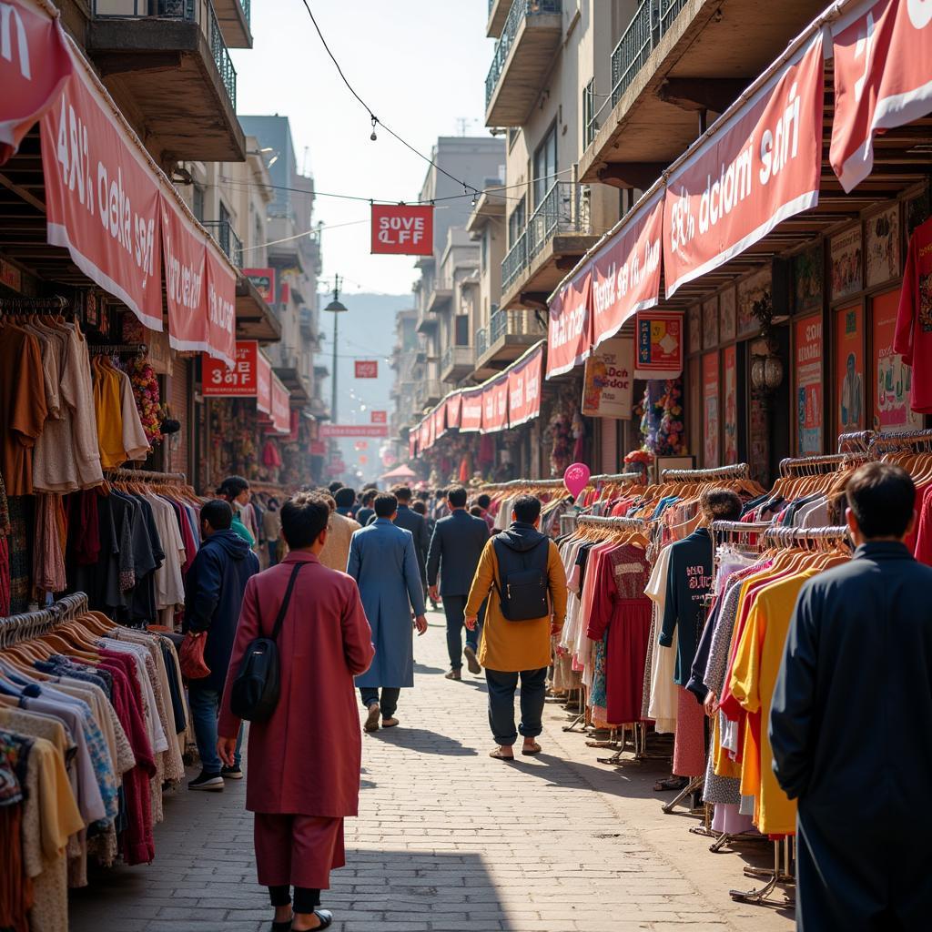 Shoppers in Pakistan flocking to a 50% off sale