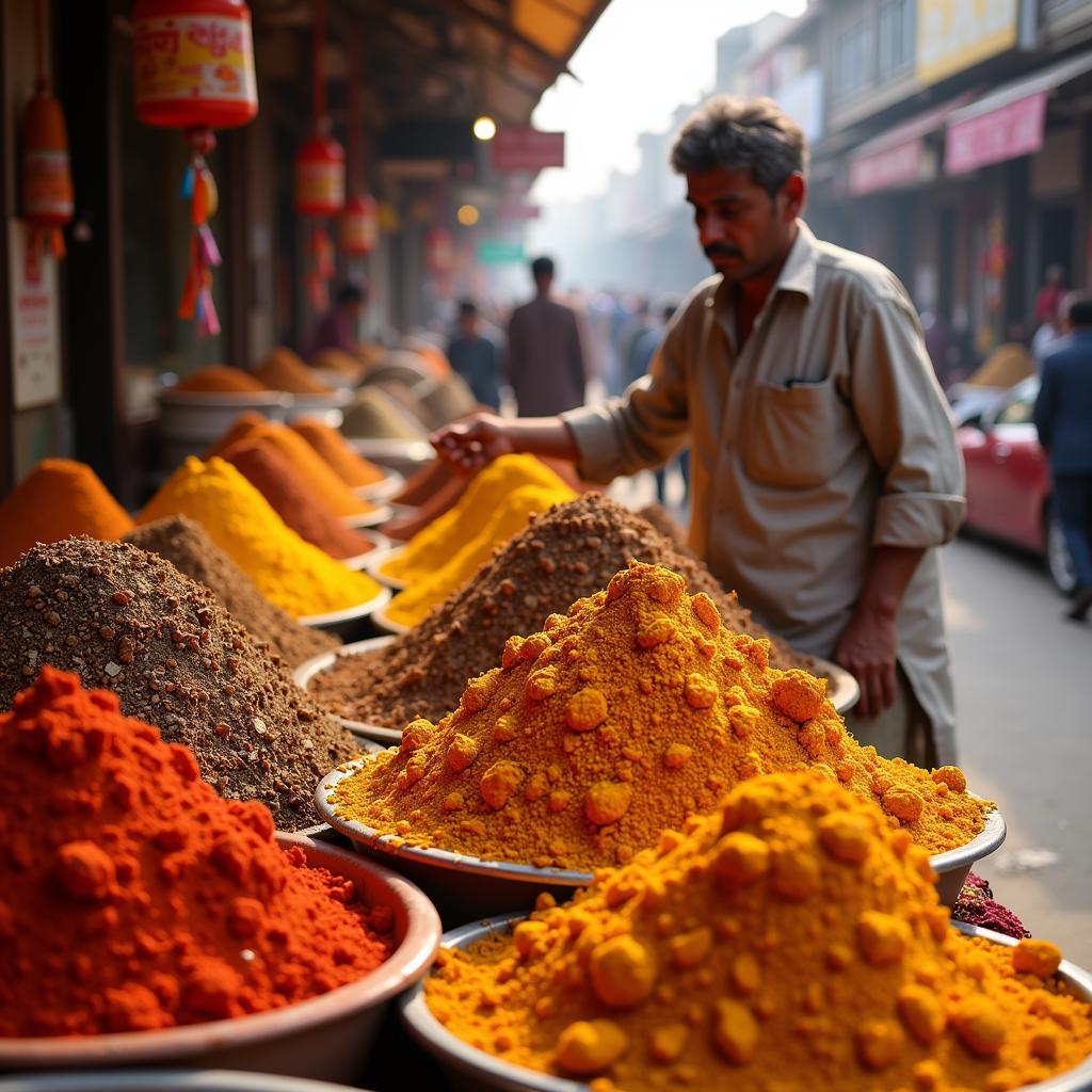 Hing in a Pakistani Spice Market