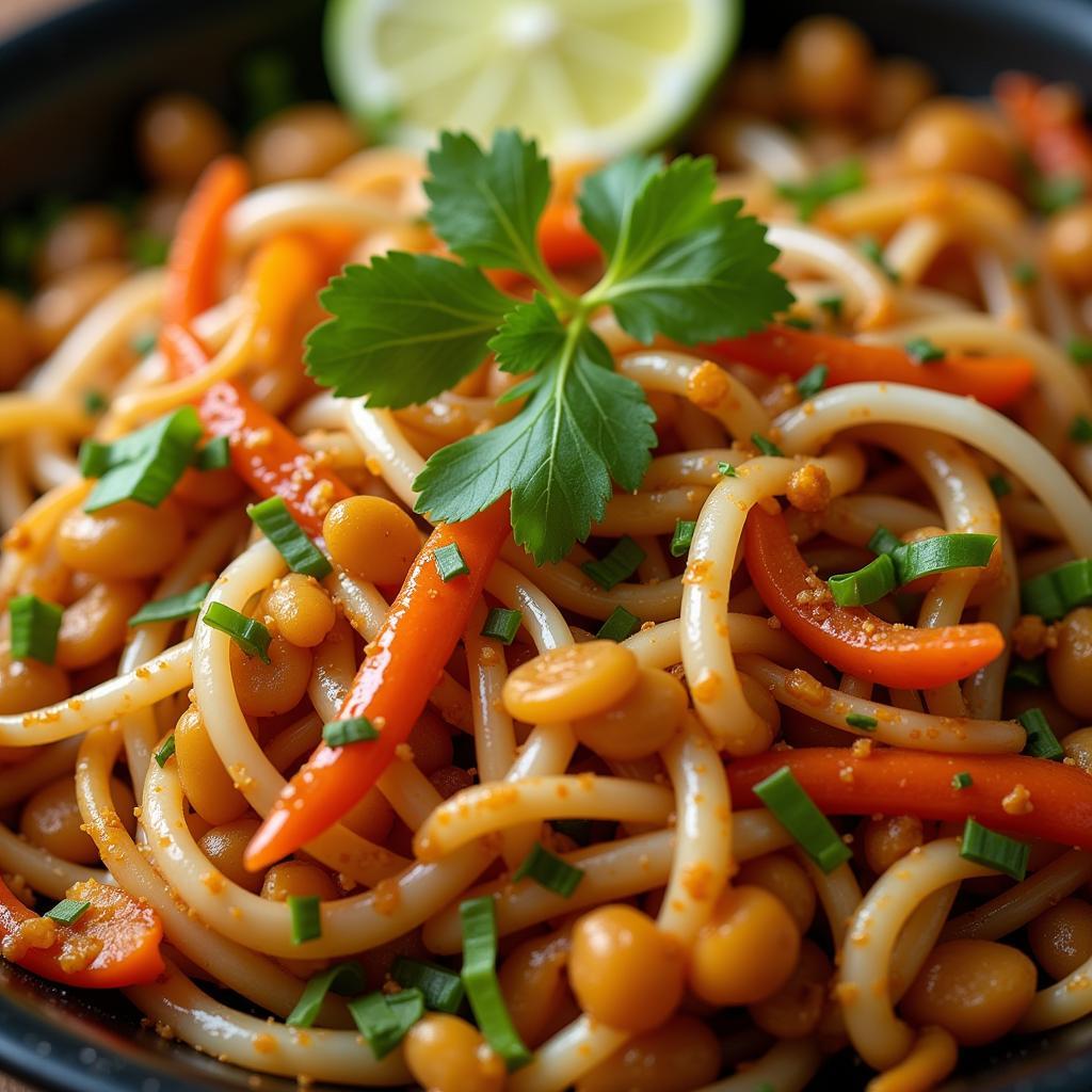 Pakistani stir-fry with bean sprouts