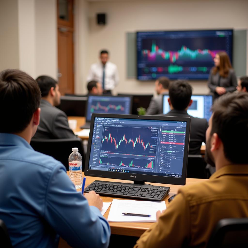 Pakistani Students Attending Forex Workshop