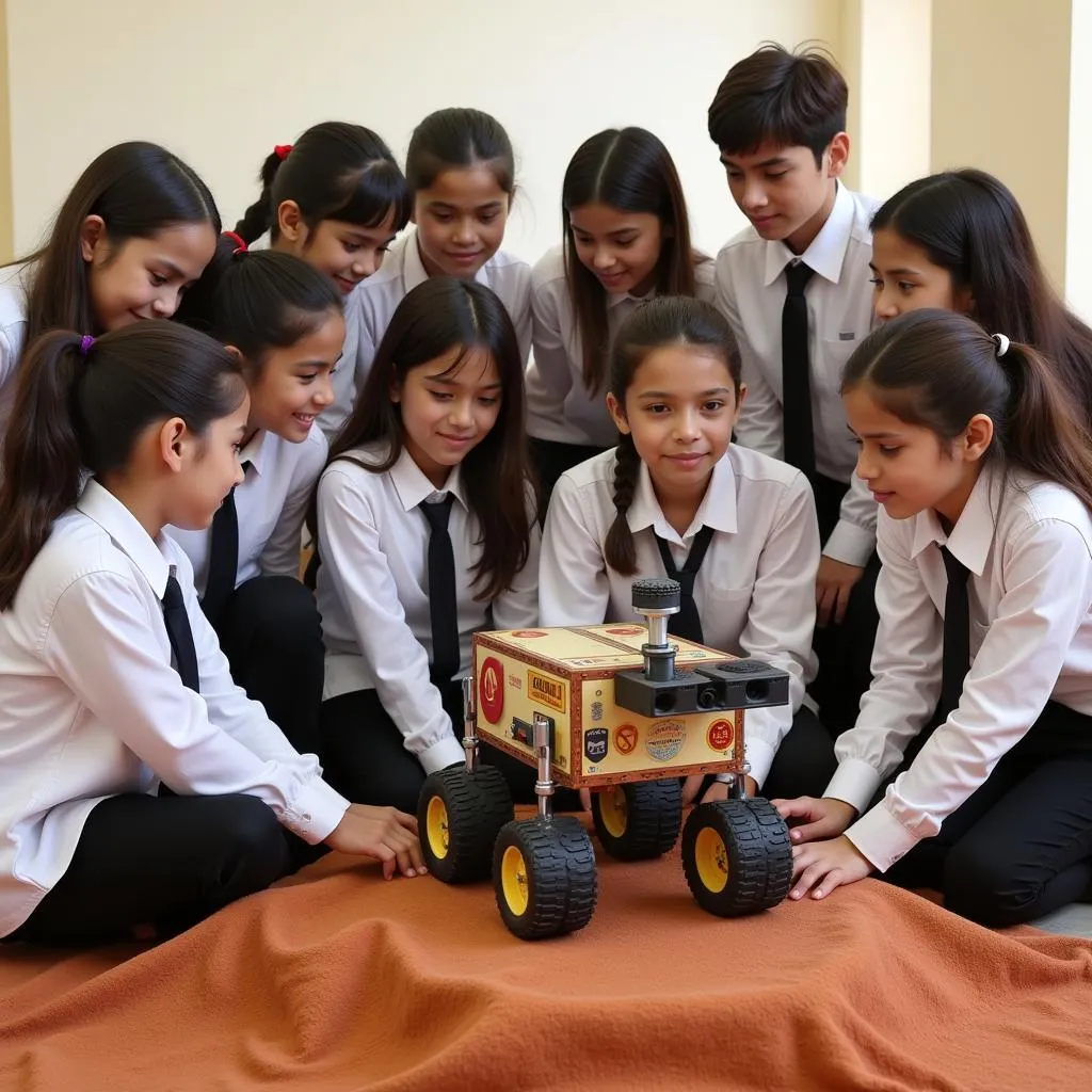 Pakistani Students Learning About Mars