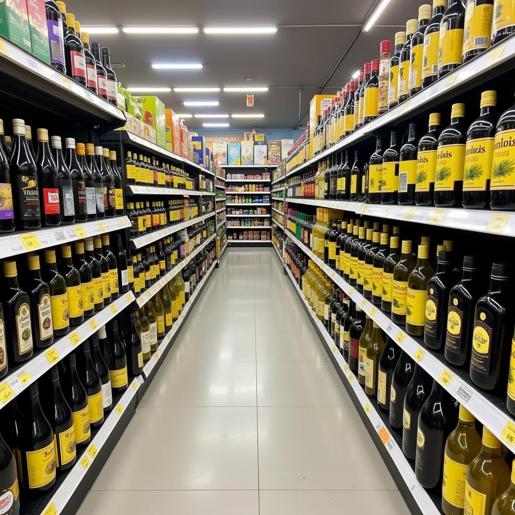 Olive Oil Selection in Pakistani Supermarket