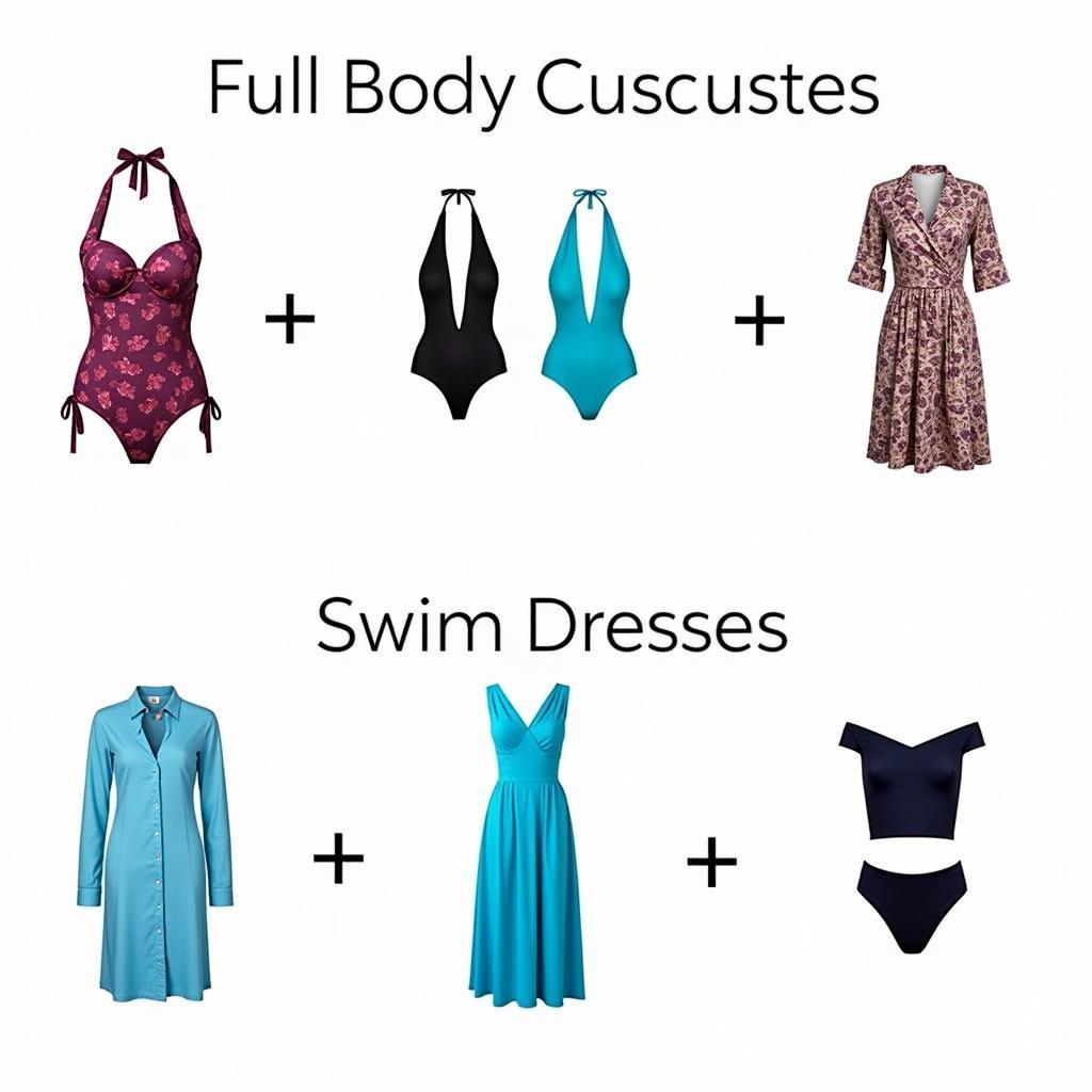 Various Styles of Pakistani Swimming Costumes