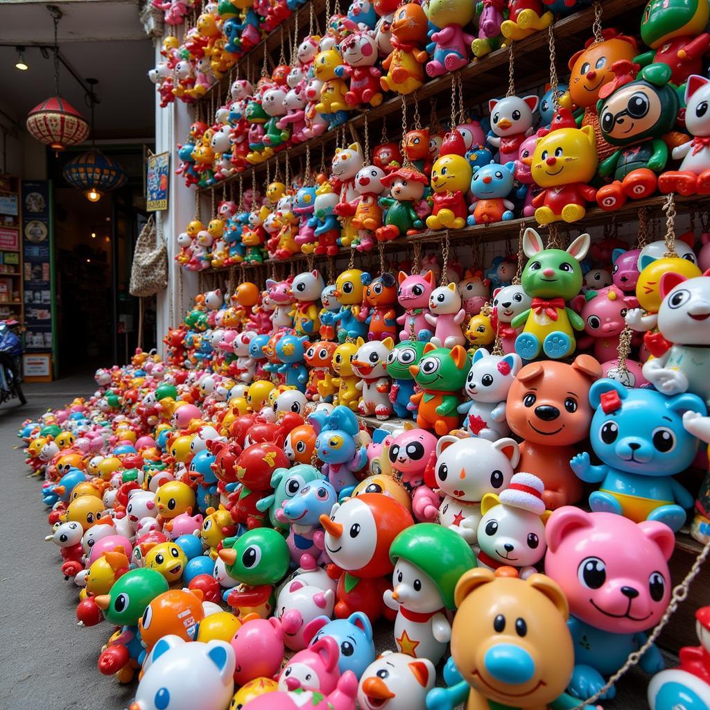 Bustling Pakistani Toy Market