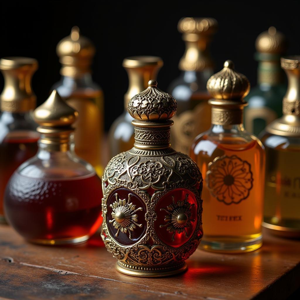 Traditional Attar Bottles in Pakistan