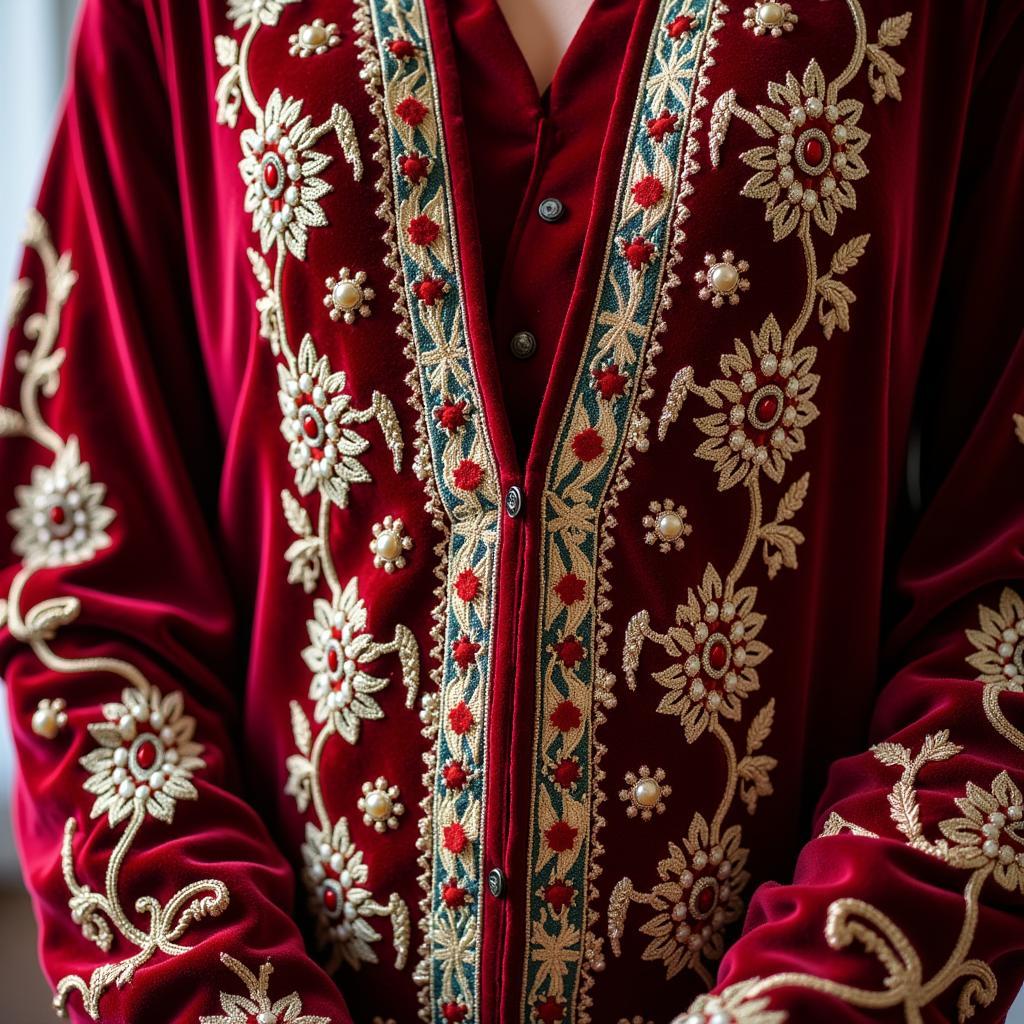 Velvet dress designs in Pakistan