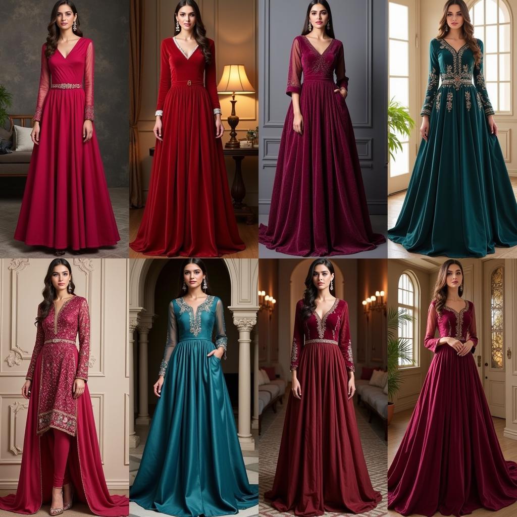 Pakistani Velvet Dresses