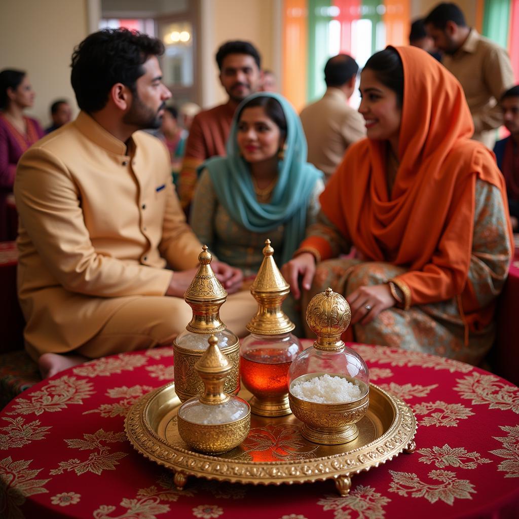 Pakistani Wedding Celebration with Traditional Fragrance Rituals