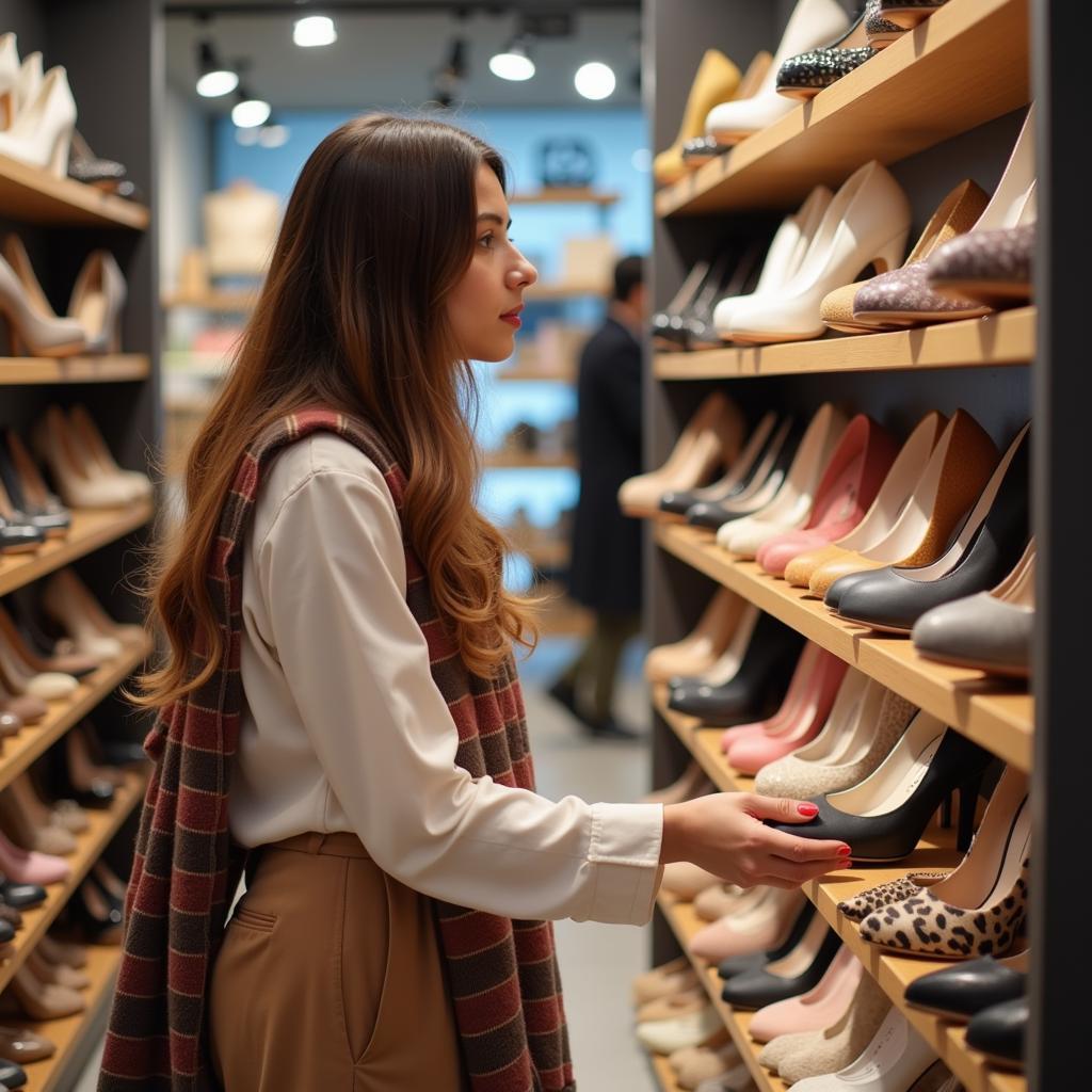 Pakistani Women Shoe Shopping