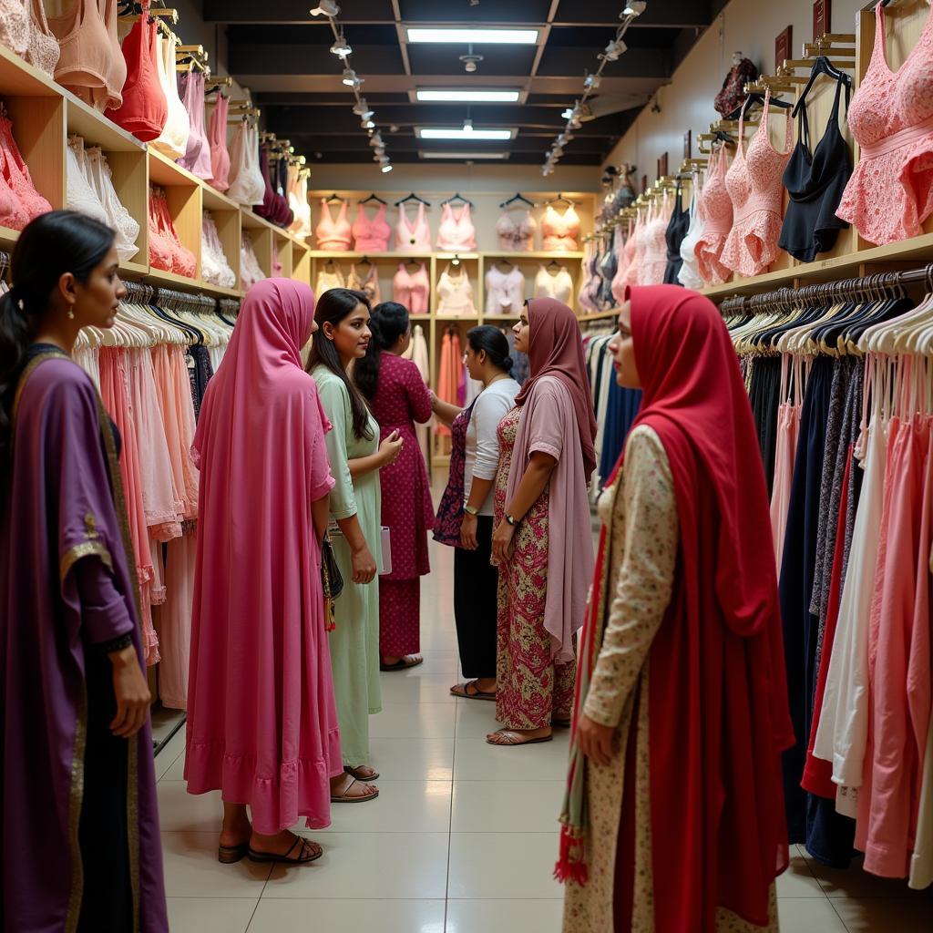 Pakistani Women Shopping for Lingerie