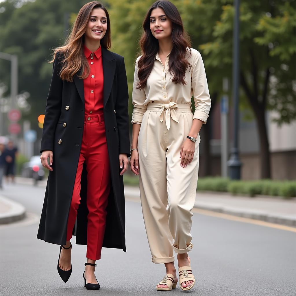 Pakistani Women Wearing Zara Shoes