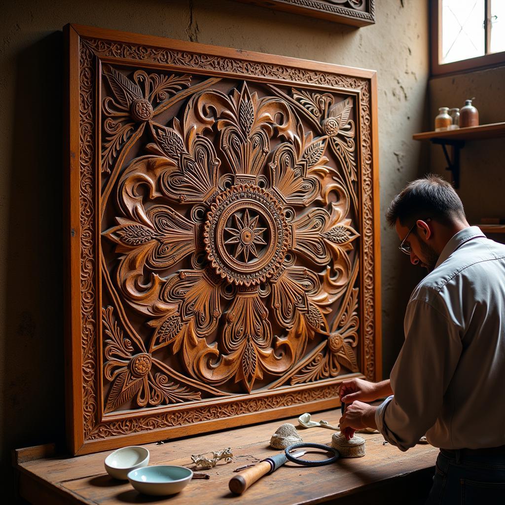 Pakistani Wood Furniture Craftsmanship