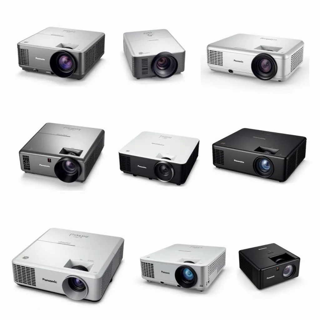 Panasonic Projector Models Displayed