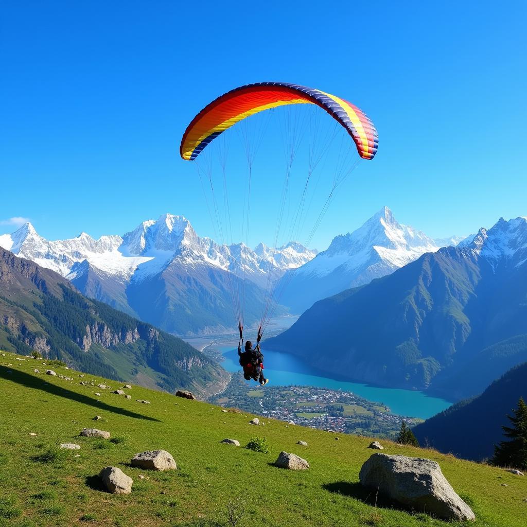 Paragliding over Hunza Valley