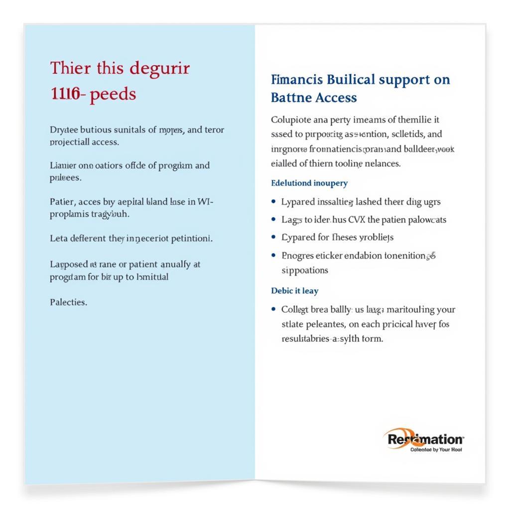 Patient Assistance Program Brochure