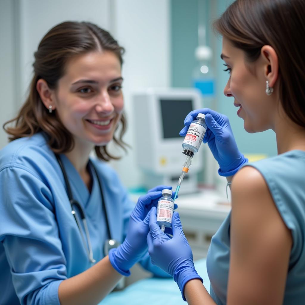 Patient Receiving Ristova Infusion