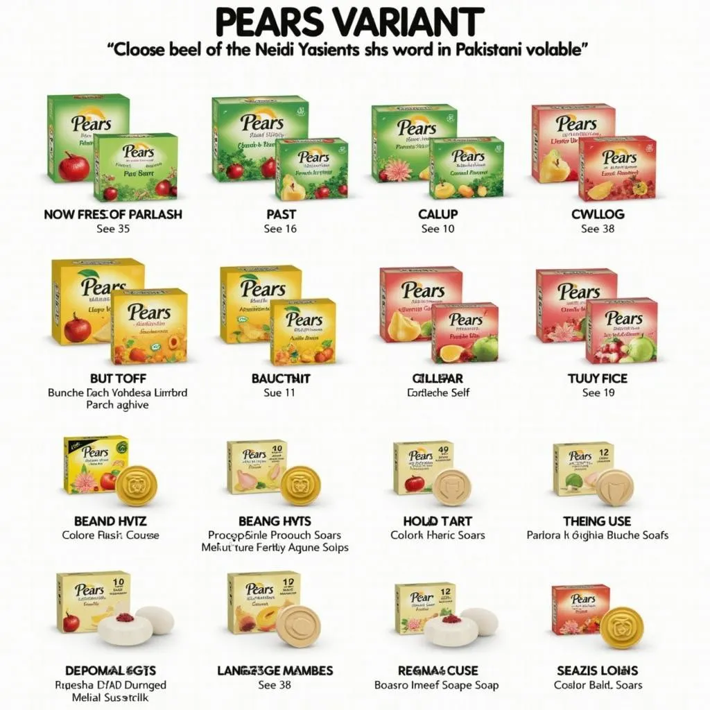 Pears Soap Variety in Pakistan