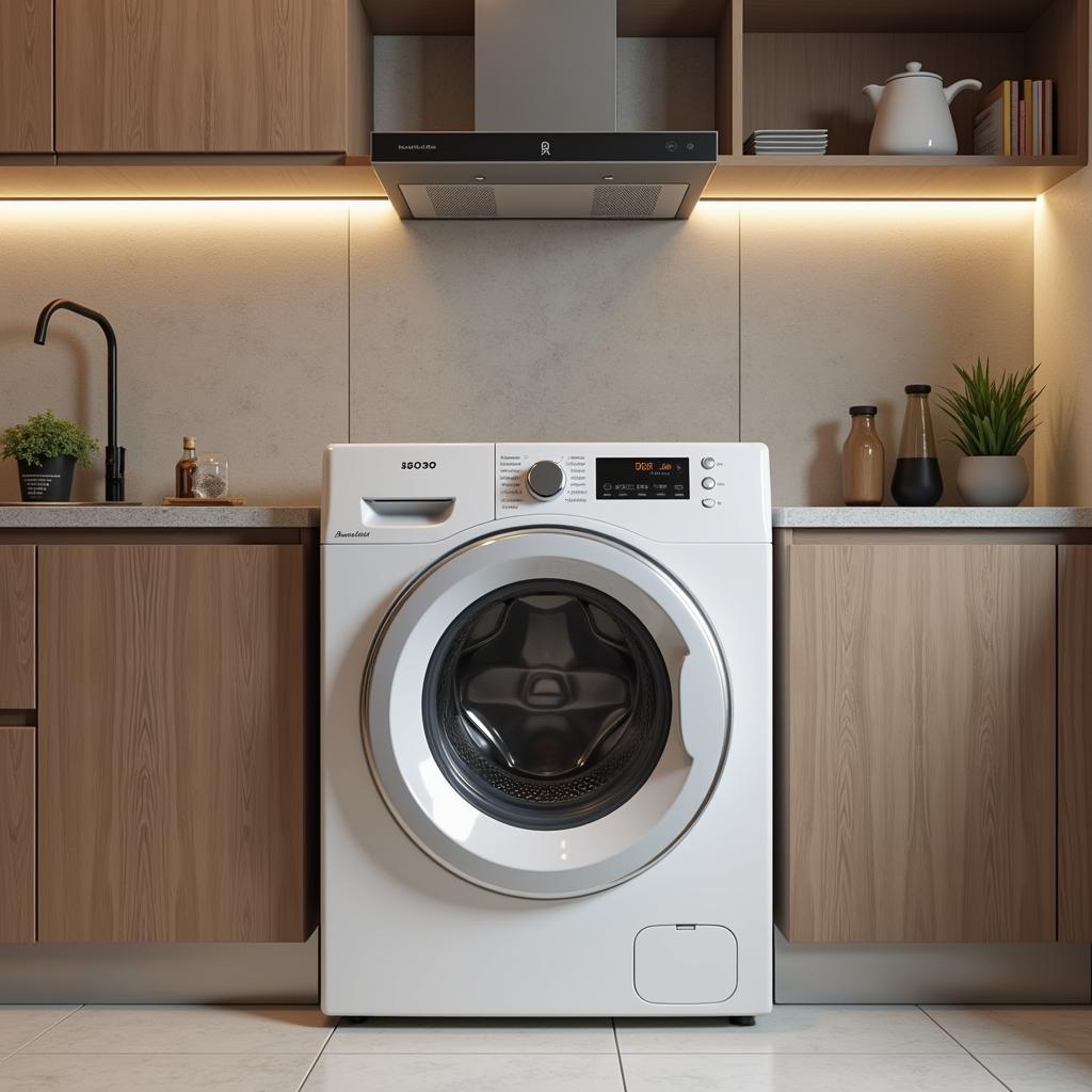 Pel 8050 washing machine in a modern Pakistani home