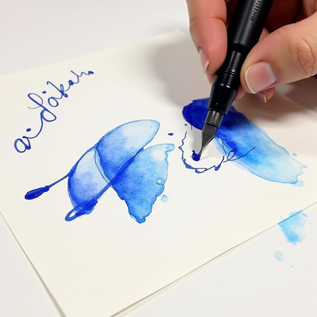 Calligraphy Art Created with Pelikan Ink