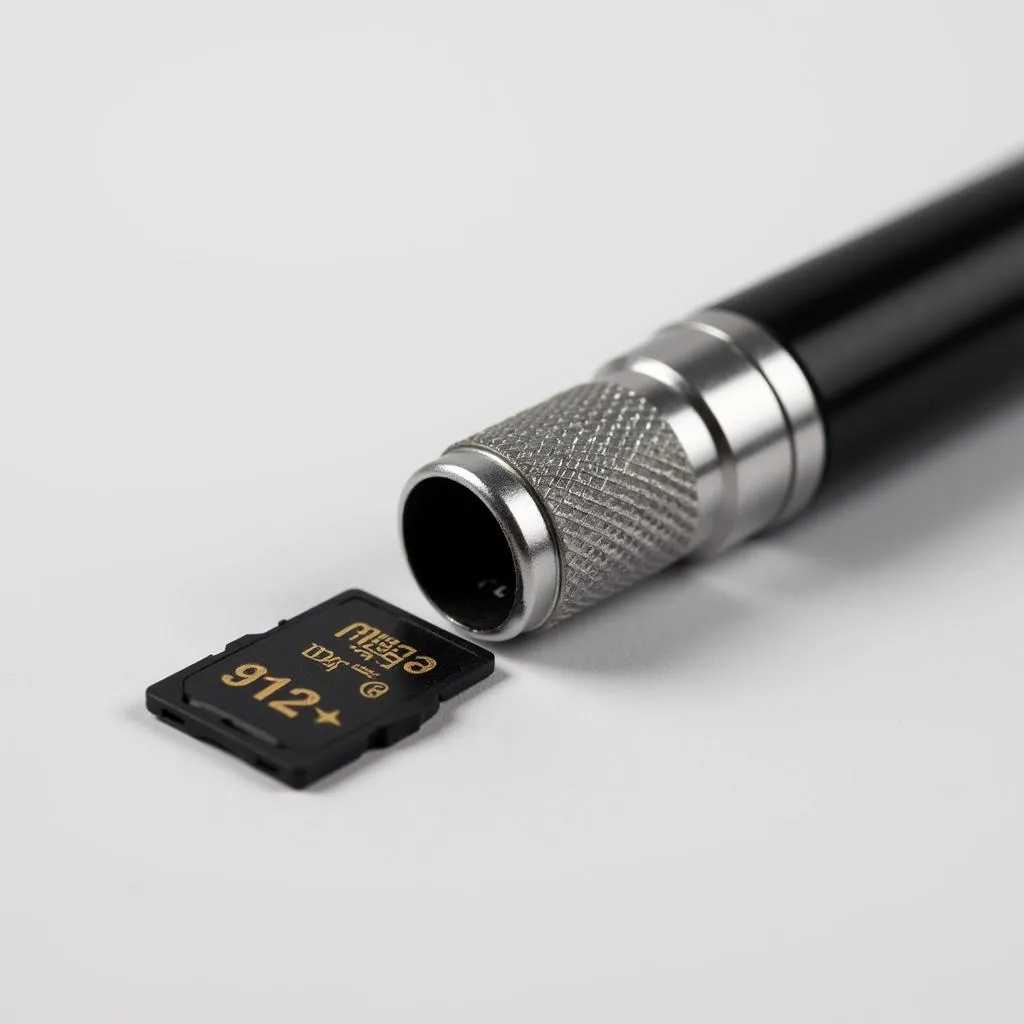 Pen camera with memory card