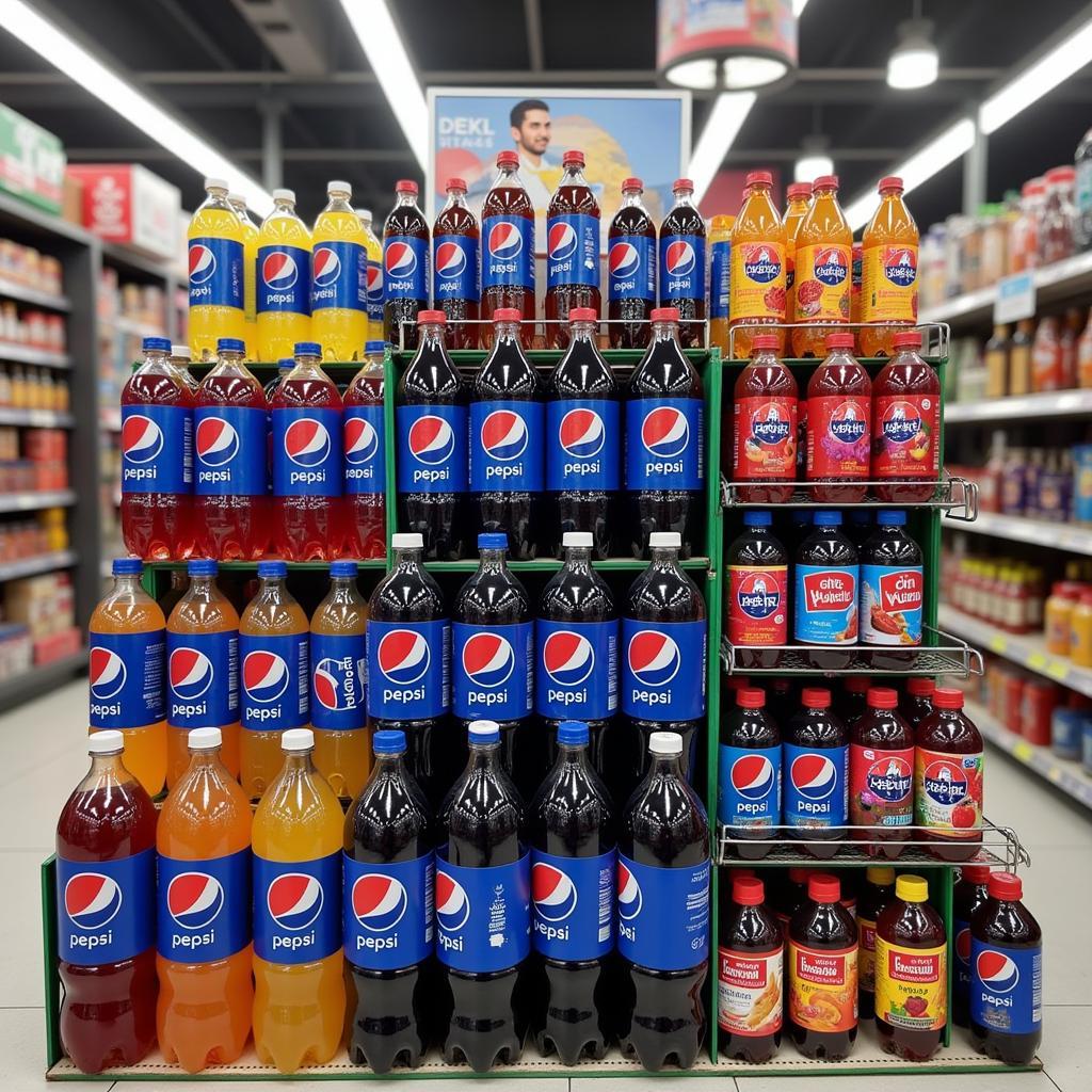 Pepsi Display in a Pakistani Supermarket