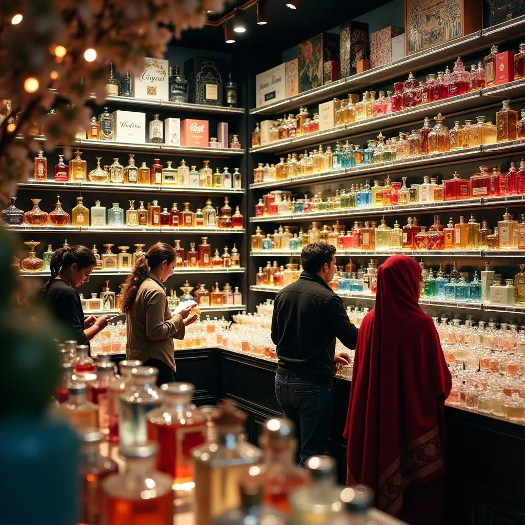 Bustling Perfume Shops in Pakistan