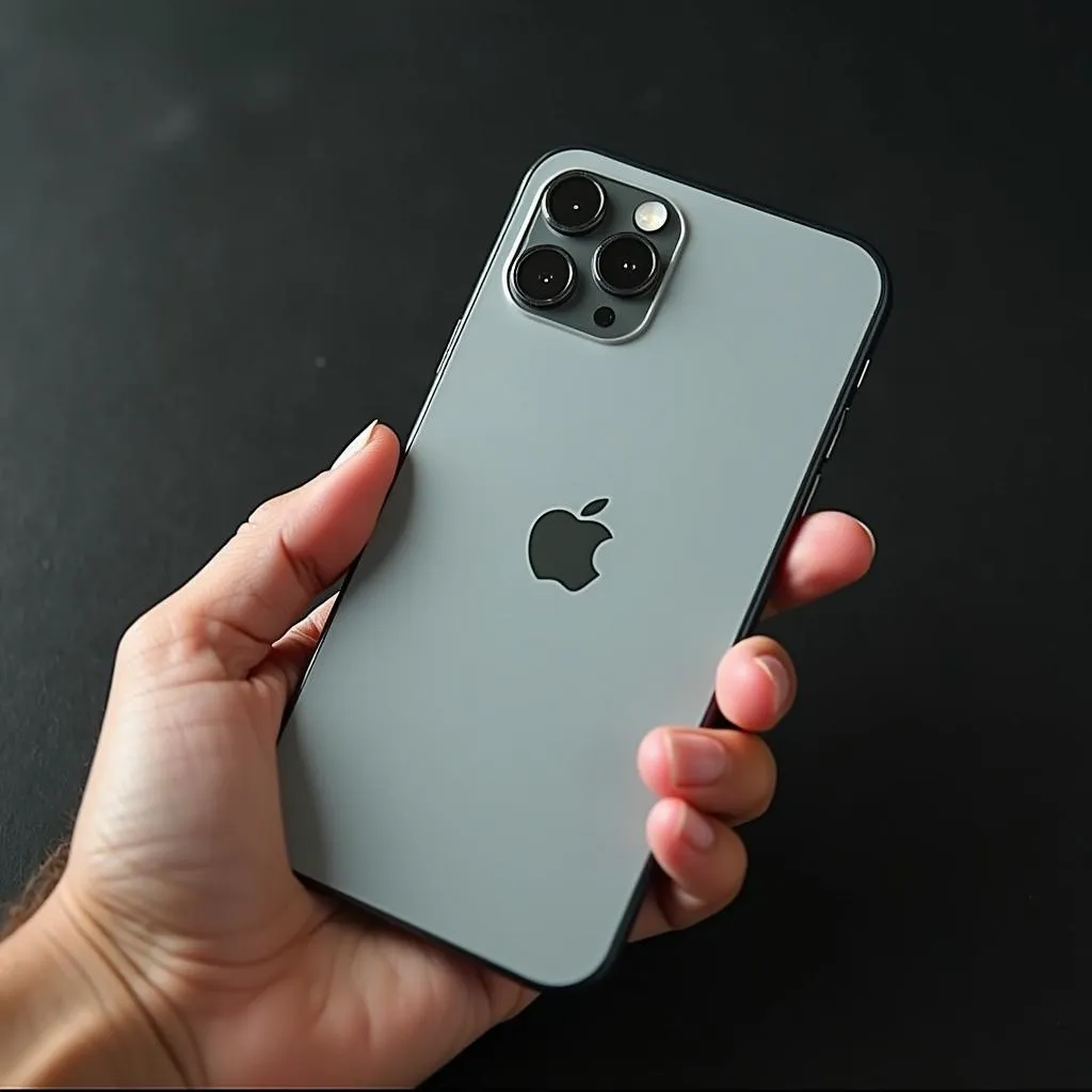 Closeup of Person Holding iPhone 11 Pro